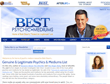 Tablet Screenshot of bestpsychicmediums.com